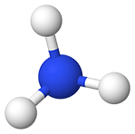 PNG Ammoniak Molekülmodell